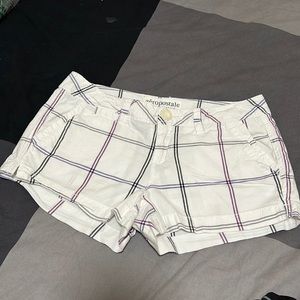 Aeropostale Stretch Plaid Shorts